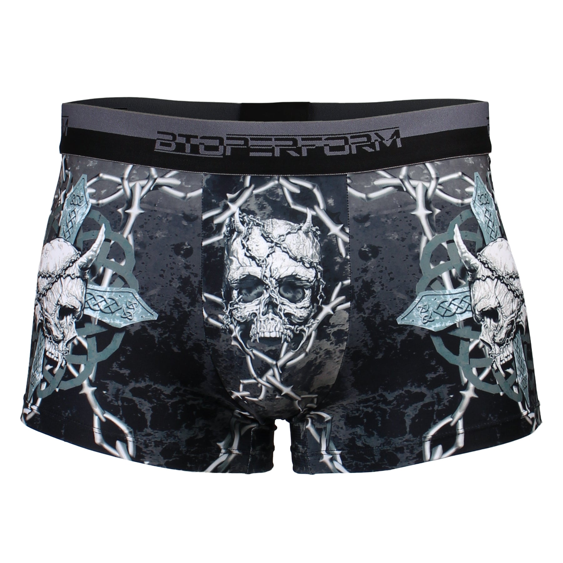 Btoperform Underwear Printed Box Underpants UB-306 SKULL CROSS