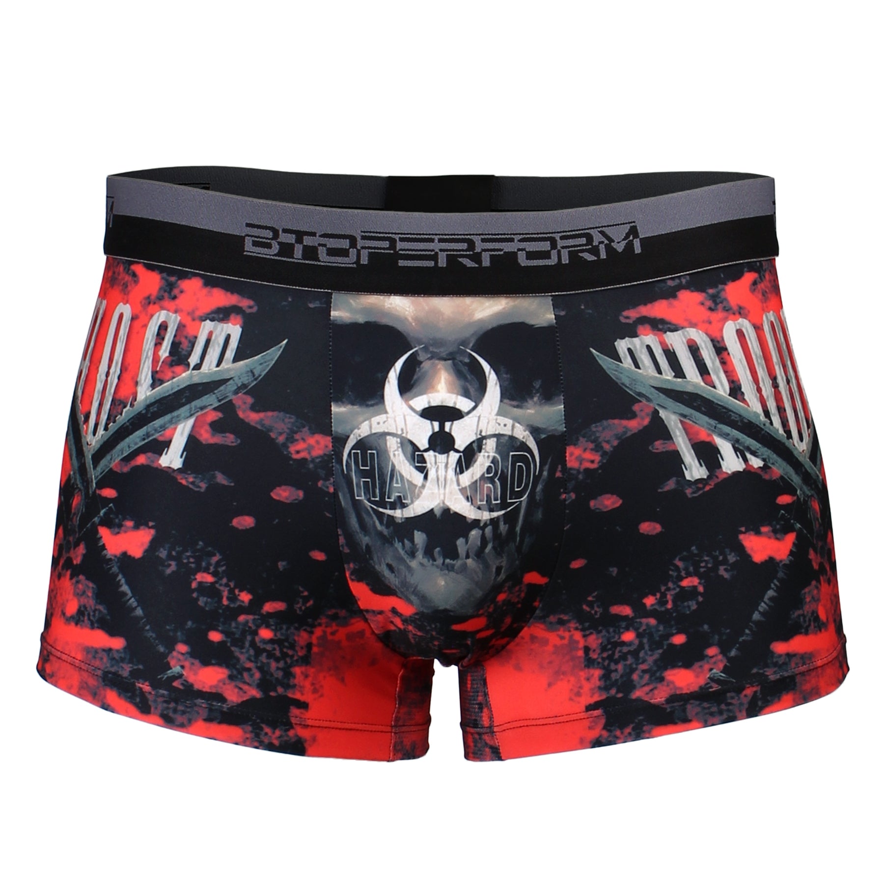 Btoperform Underwear Printed Box Underpants UB-329R GHOST TROOPER-Red