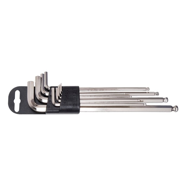 Unior Ball End Hex Wrenches Long Type on Plastic Clip 220/3SLPH-US