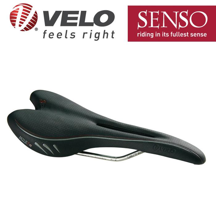 Velo Senso Bike Saddle Seat bicycle S1125 Titan Rail Black