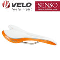 Velo Senso Bike Saddle Seat bicycle S1125 Titan Rail white orange