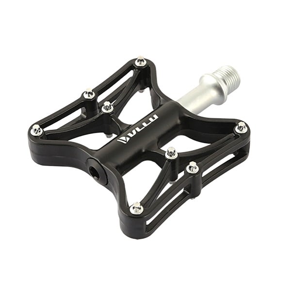 VLLU Flat Pedals AL62 Black Aluminum Cromoly Axle(20)