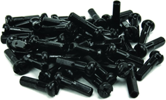 ACTION BRASS 14G BLACK 16MM SPOKE NIPPLES
