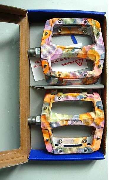 Wellgo BMX DH FR Bike Bicycle pedals LU-A52 Orange