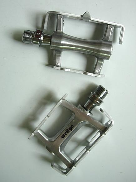 Wellgo Road Bike Bicycle pedals R025B Silver