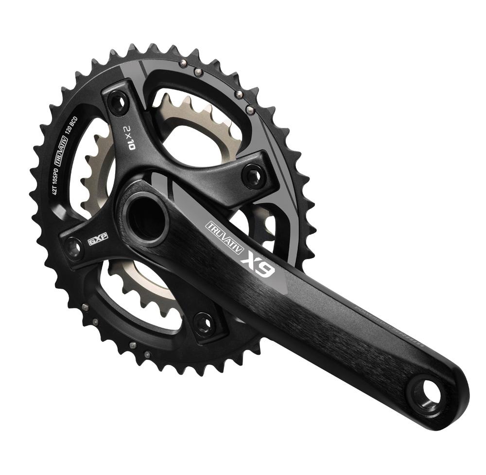 Truvativ X.9 GXP 2x10SP Crankset 170mm Grey 36-22T No BB