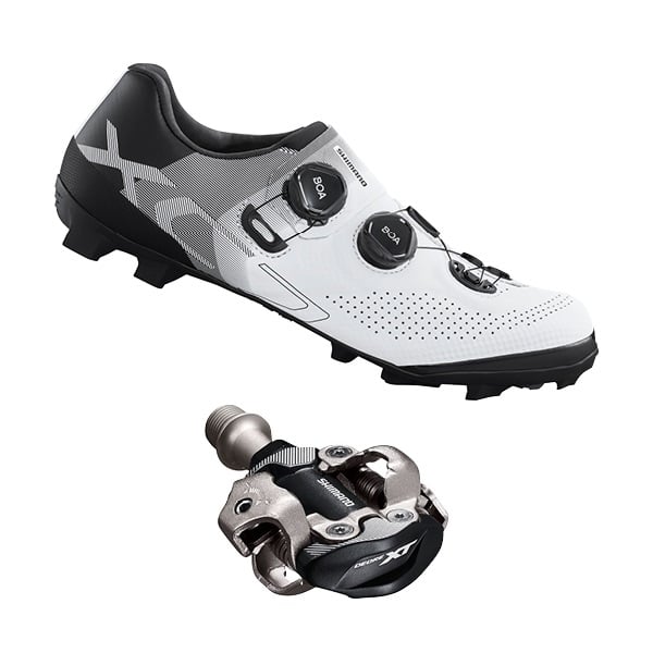 Shimano XC702 Normal Flat Shoes + XT XC Pedal Set