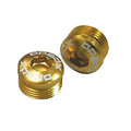 Xpedo MF series pedal end cap gold