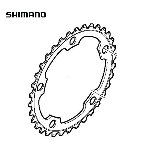 Shimano FC-5750 34T Road Bike Compact Chainring Black