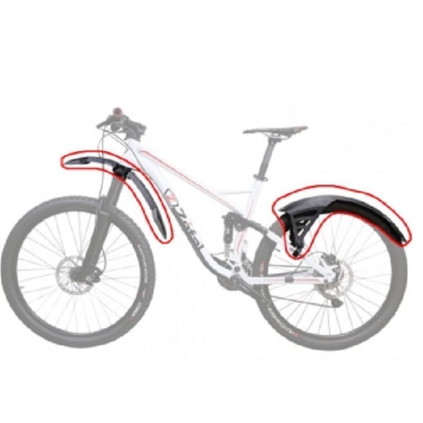 Zefal RS75 FM60 Front Rear Mudguard Set