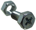 BOLT HEX ACTION 5X10MM BAG OF 10 W/NUTS